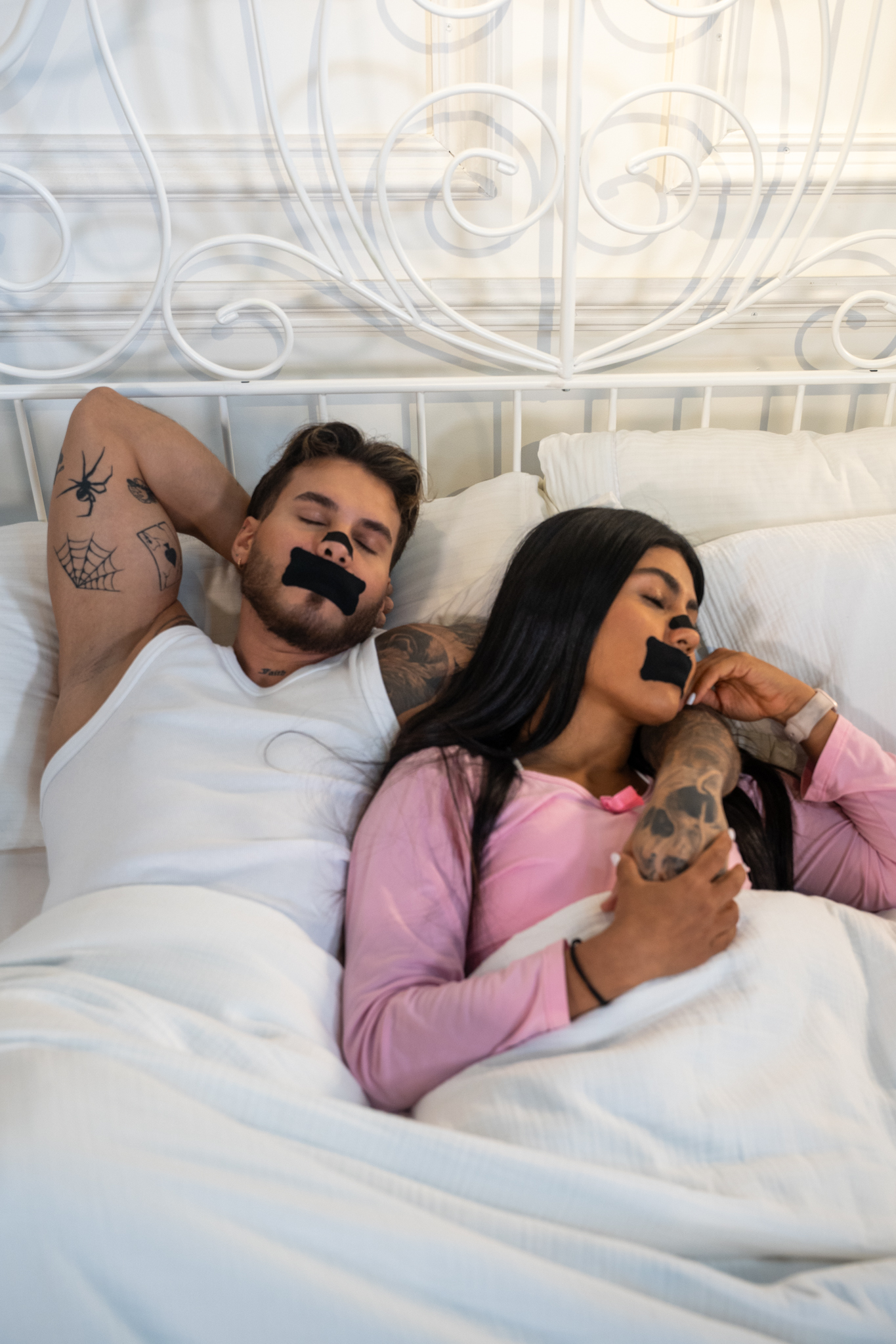 Couple sleeping peacefully with Sleep System