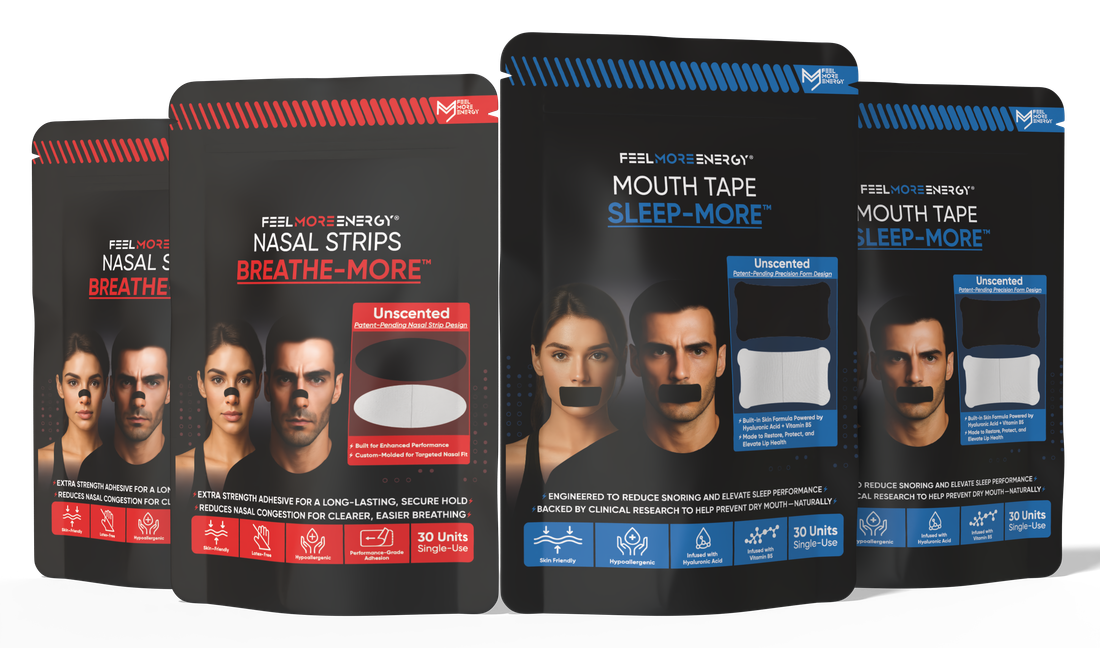 FME Sleep System bundle — Breathe-More nasal strips plus Sleep-More mouth tape